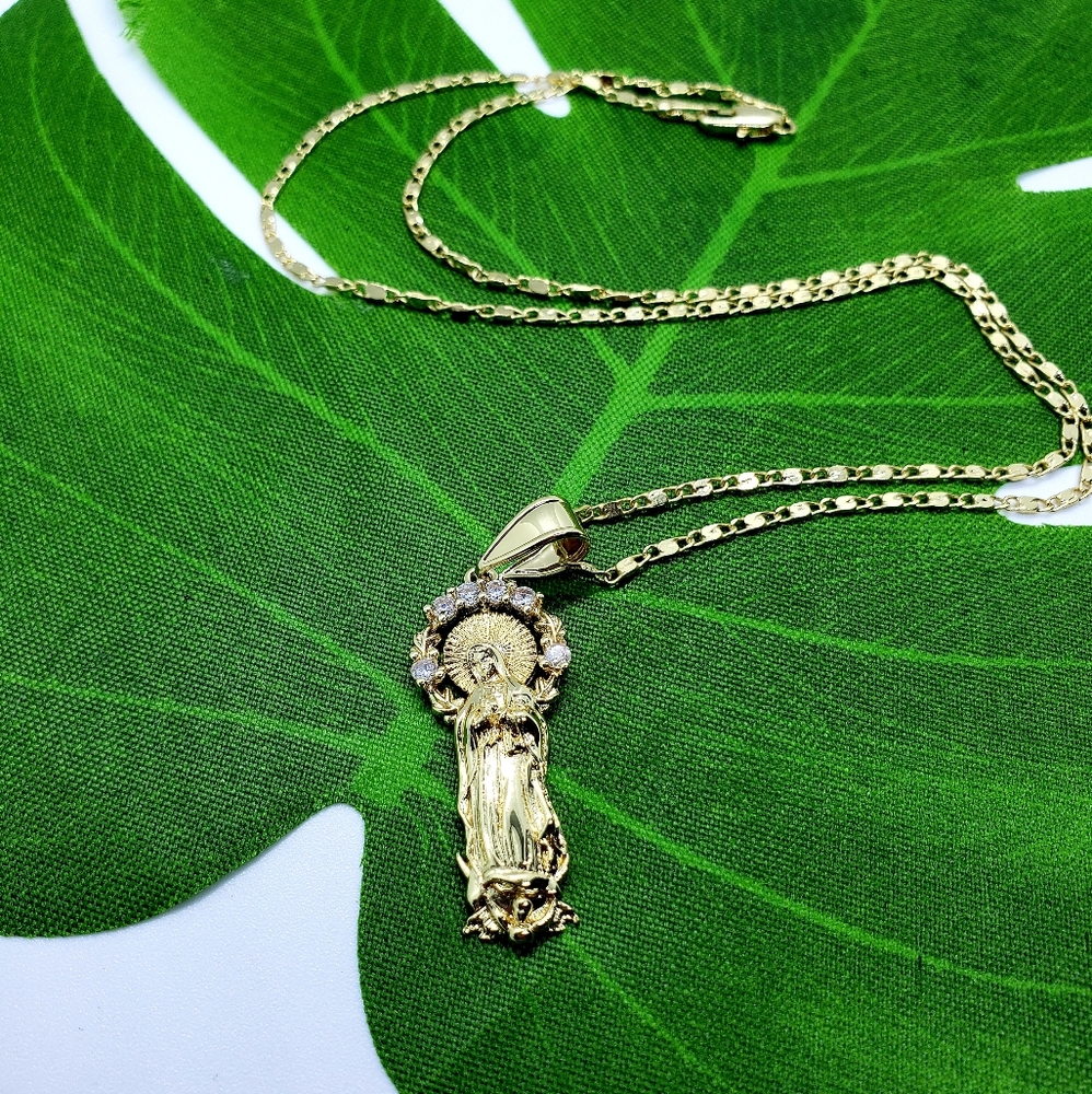 Virgin Mary Pendant Necklace